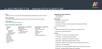 maynooth project design brief